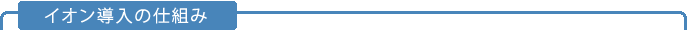 イオン導入の仕組み